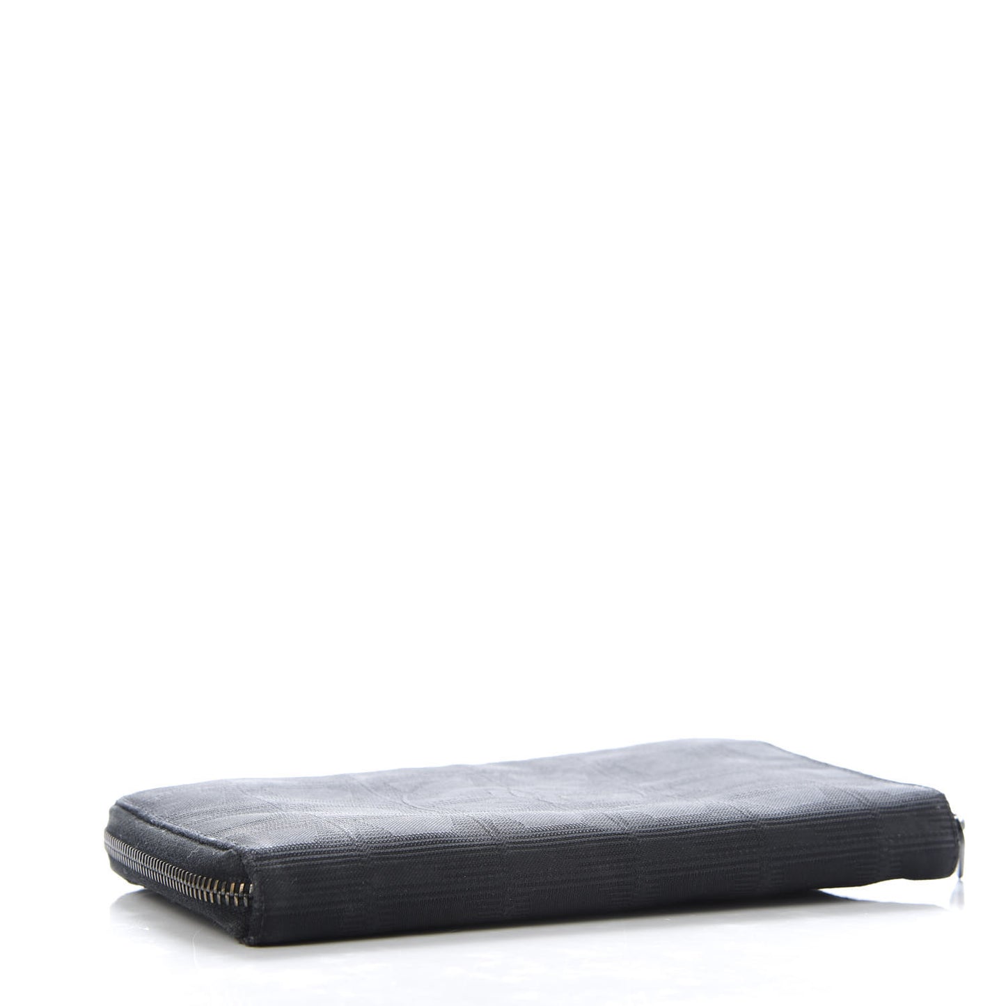 Nylon Travel Zip Around Wallet Black