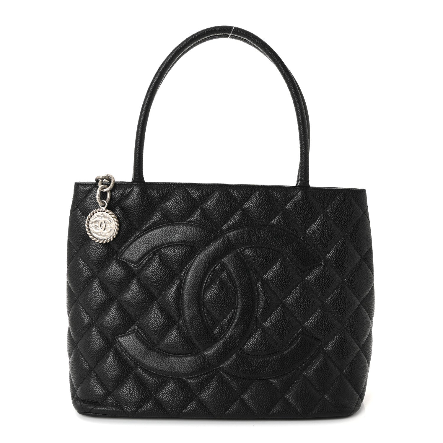 Chanel Caviar Quilted Medallion Tote Black 1 of 9