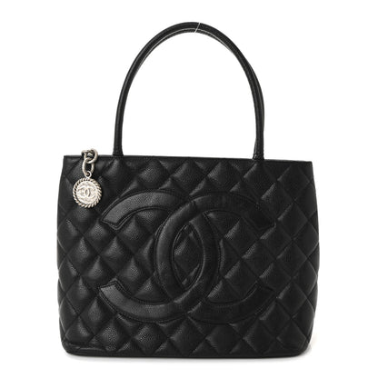 Chanel Caviar Quilted Medallion Tote Black 1 of 9