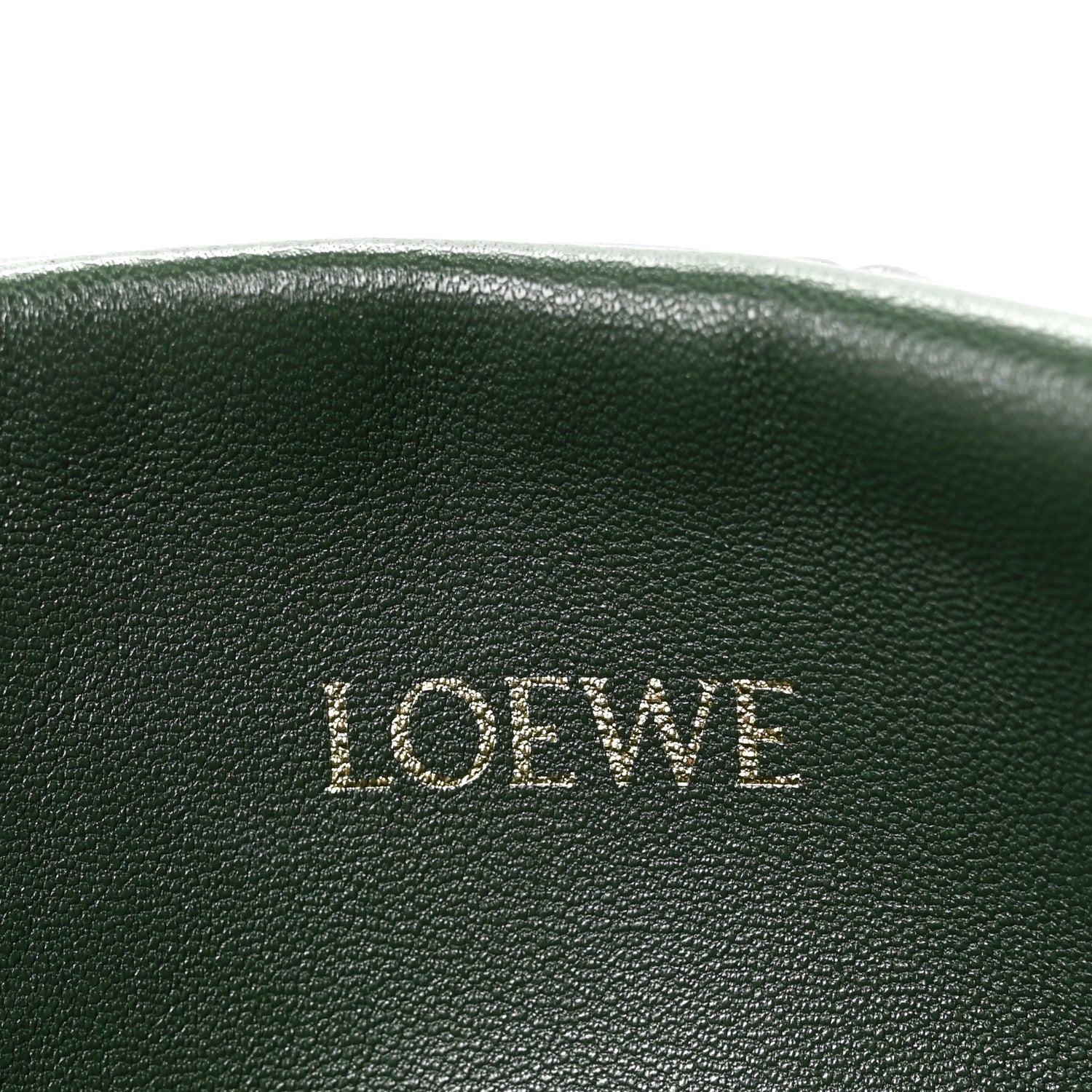 Loewe Calfskin Quilted Flamenco Knot Clutch Verde 6 of 11