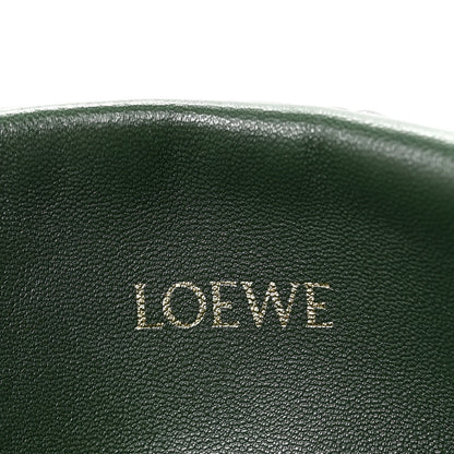 Loewe Calfskin Quilted Flamenco Knot Clutch Verde 6 of 11