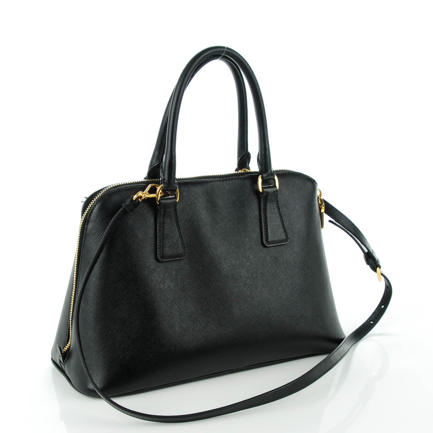 Prada Saffiano Lux Medium Promenade Tote Black 3 of 11