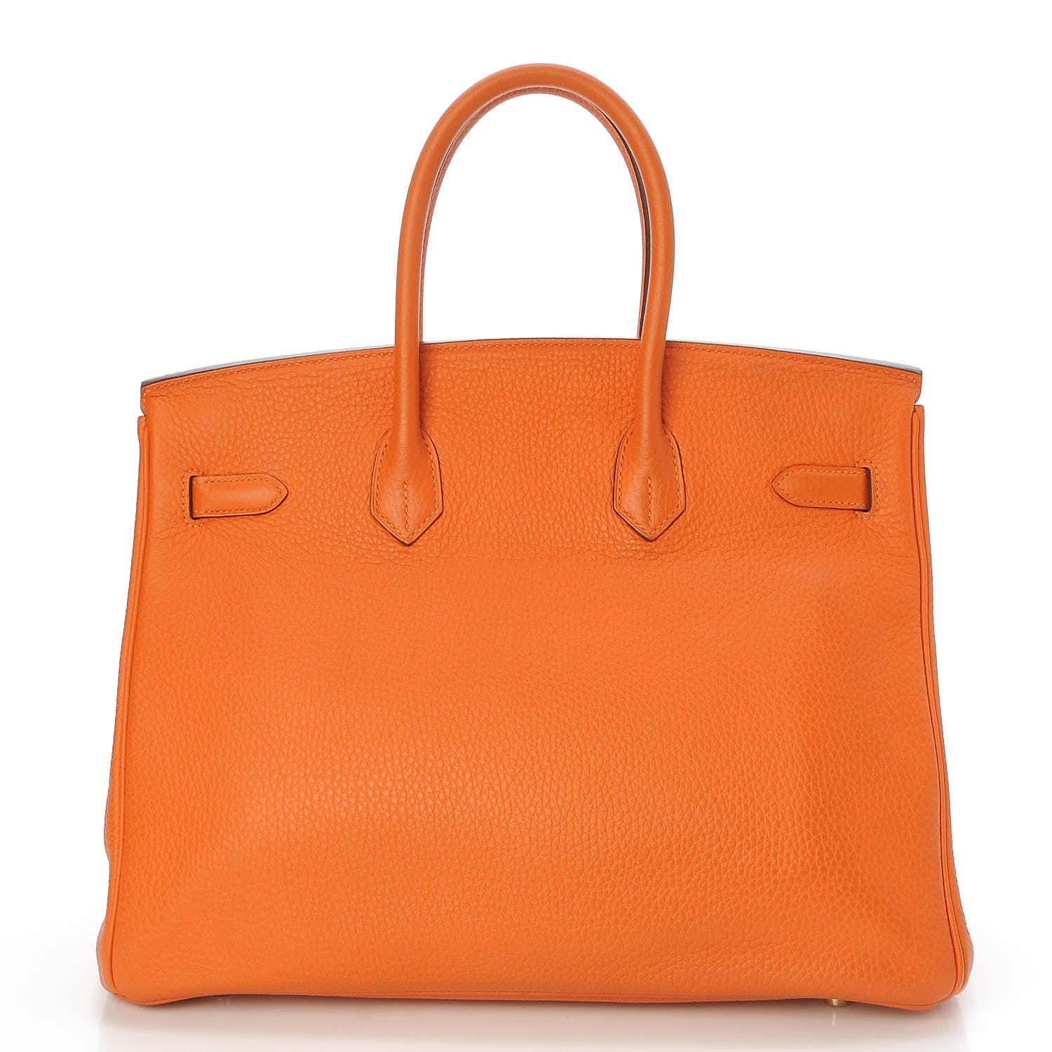 Hermes Taurillon Clemence Birkin 35 Orange 4 of 31