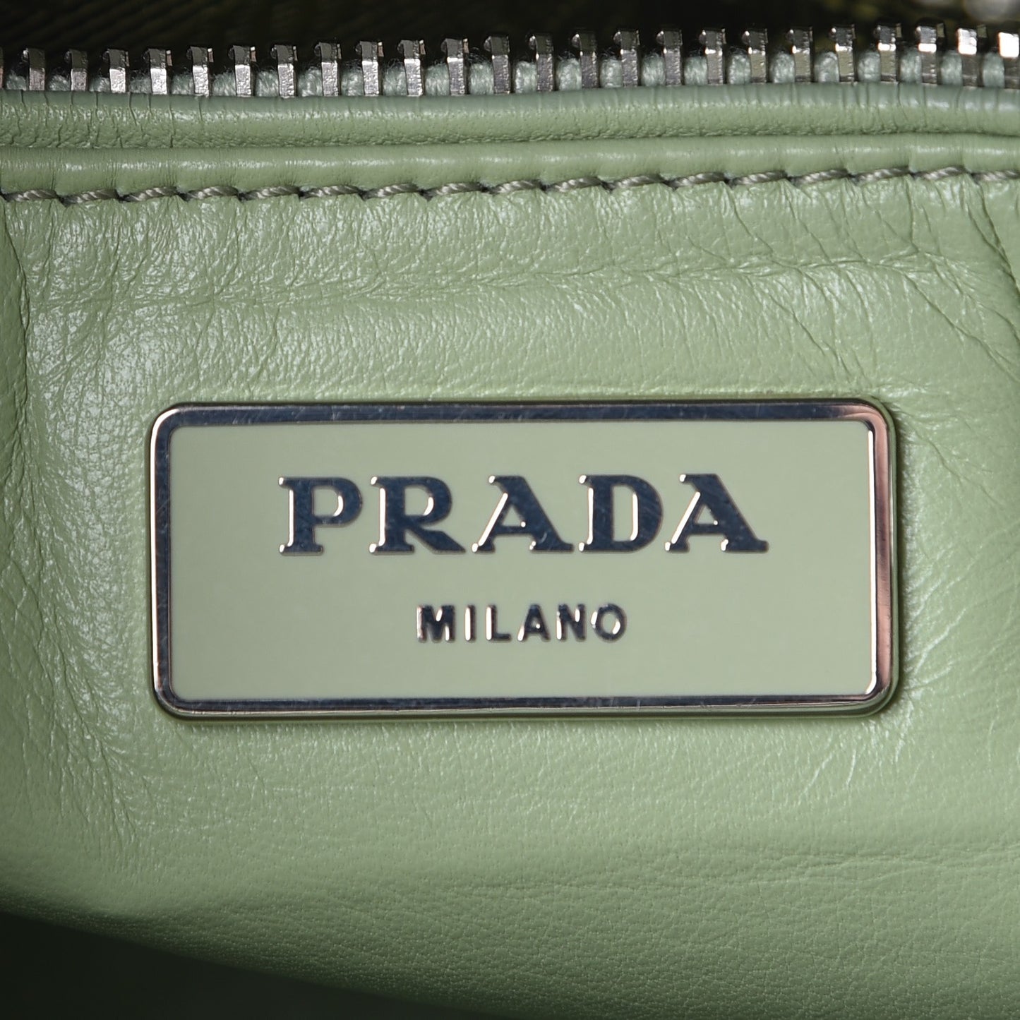 Saffiano Molecule Print Small Bauletto Bag Giada