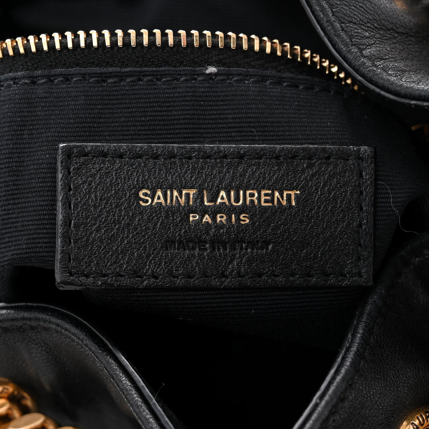 Saint Laurent Lambskin Matelasse Monogram Joe Backpack Black 6 of 14