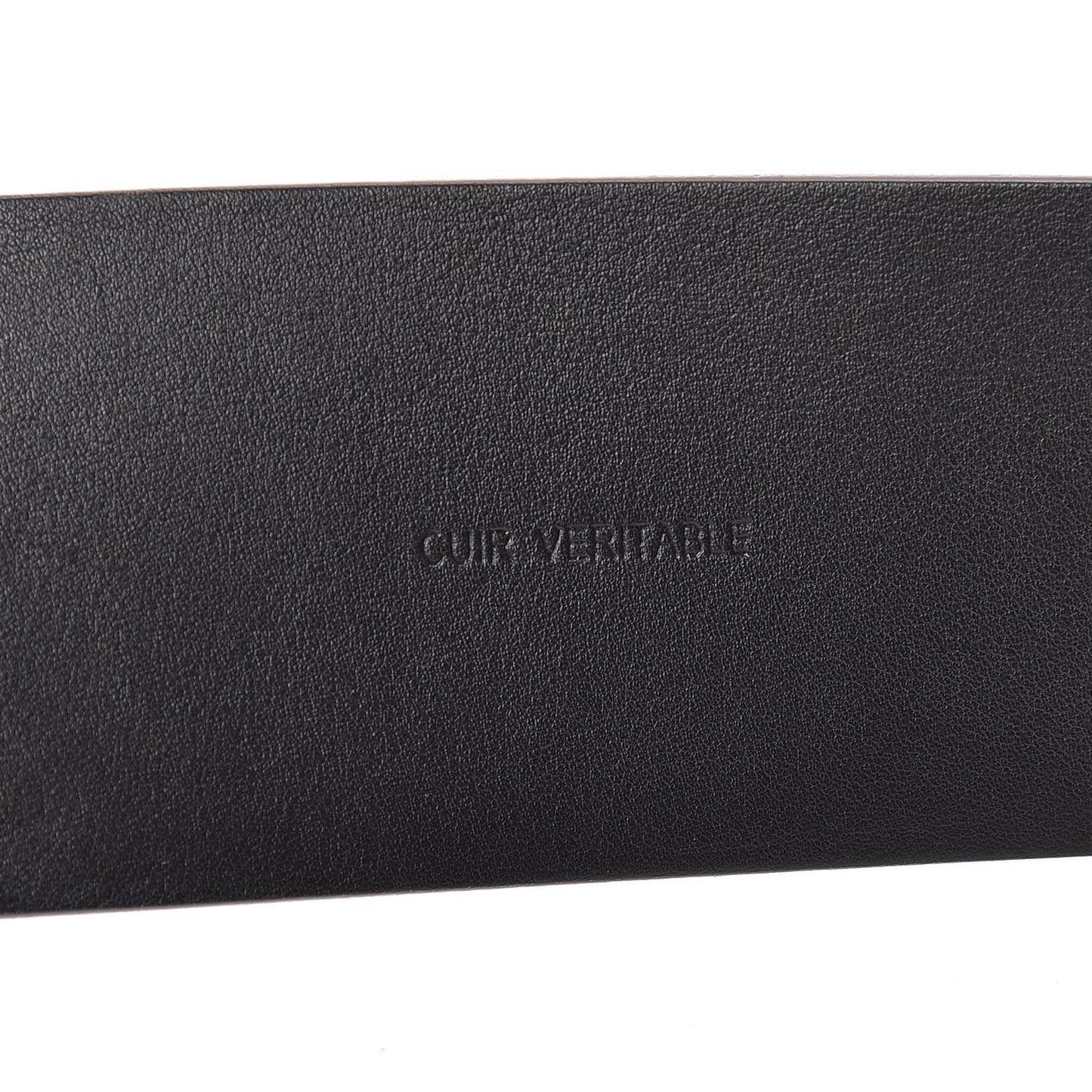 Lambskin Suede Crystal Ring CC Belt 90 36 Black