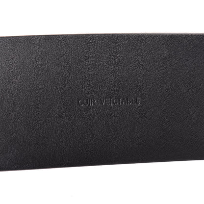 Chanel Lambskin Suede Crystal Ring CC Belt 90 36 Black 6 of 9