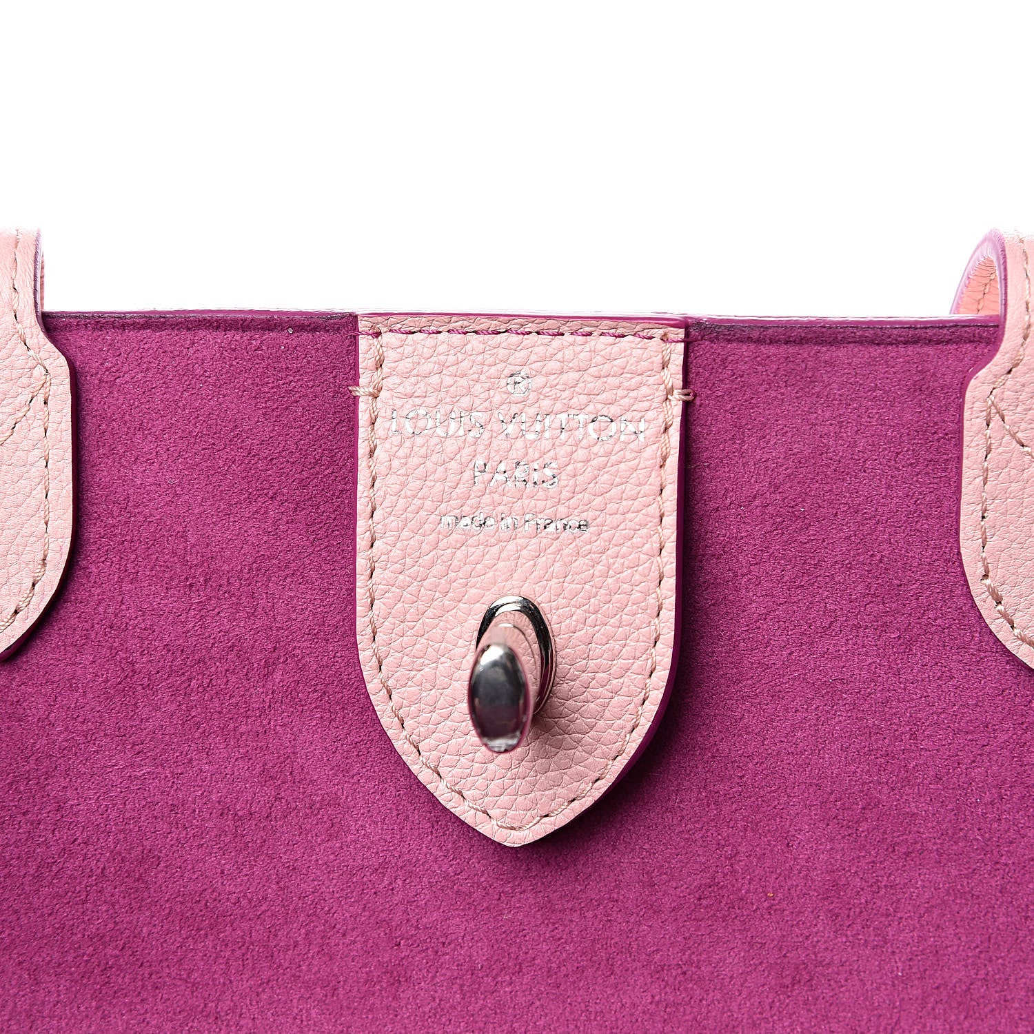 Louis Vuitton Calfskin Perforated Lockme Cabas Rose Poudre Creme 6 of 11