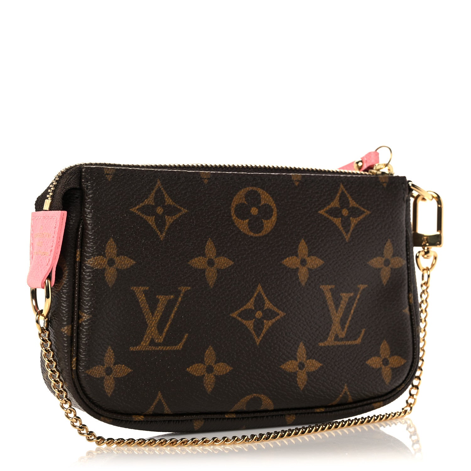 Louis Vuitton Monogram Illustre Mini Pochette Accessories Rose 3 of 9