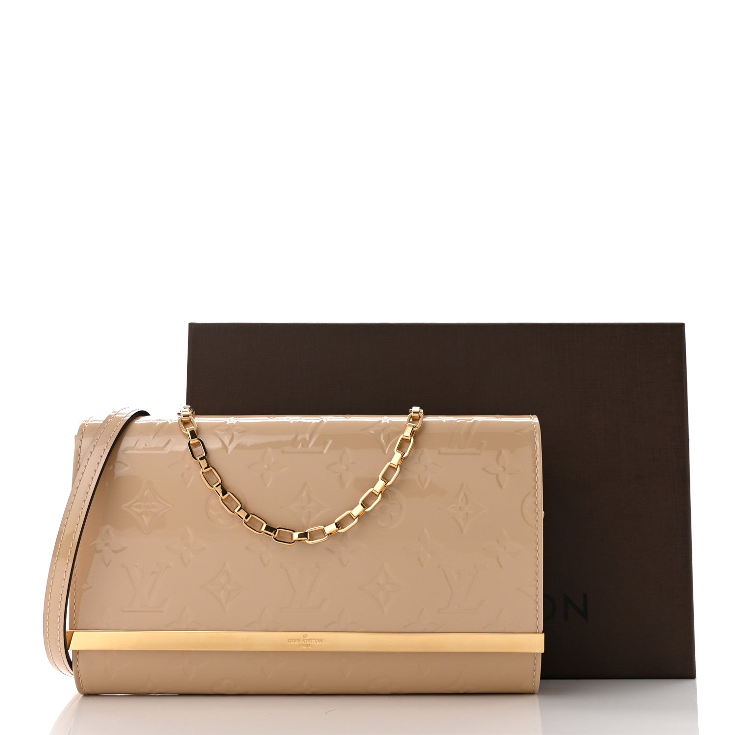 Louis Vuitton Vernis Ana Clutch Dune 10 of 10