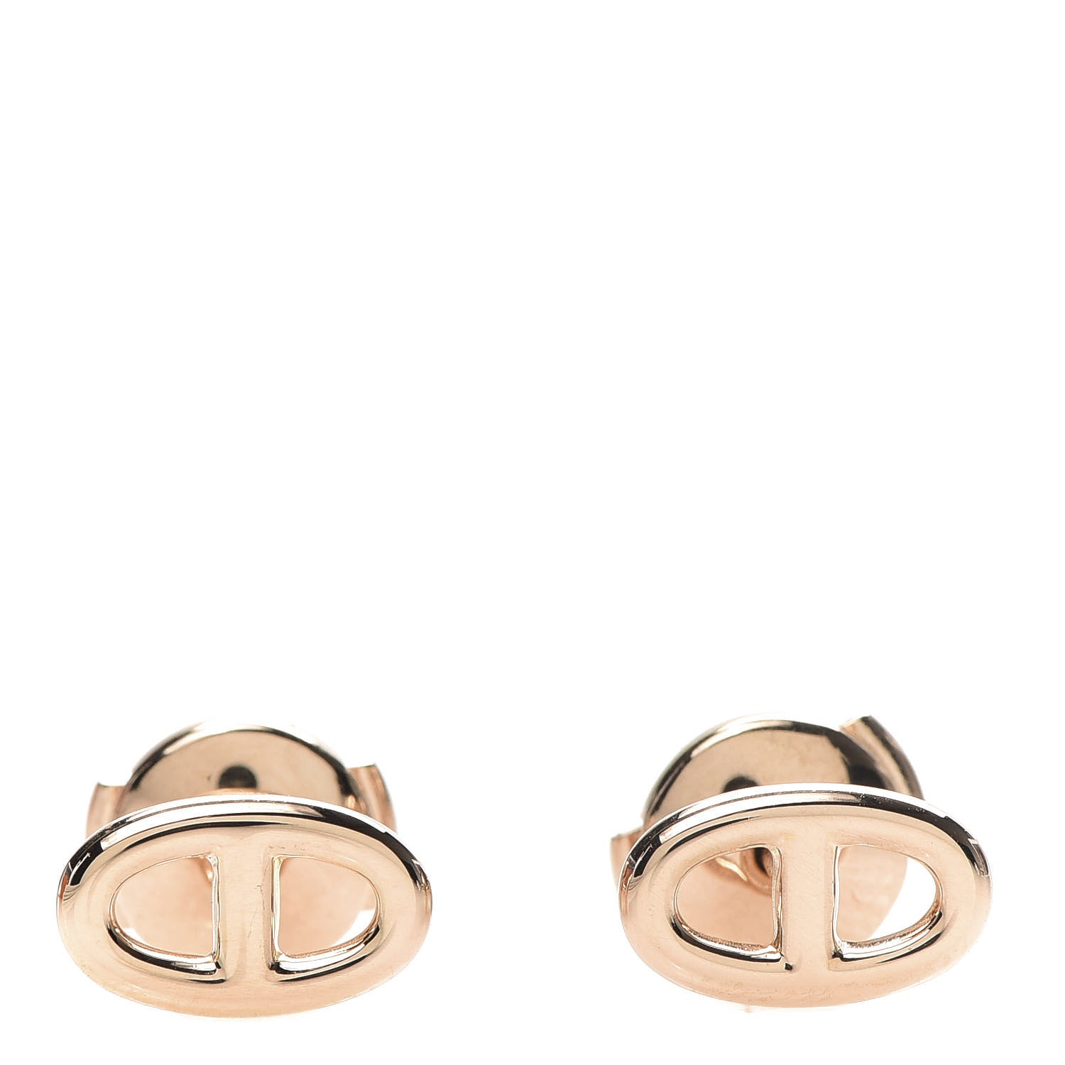 Hermes 18K Rose Gold TPM Farandole Stud Earrings 1 of 6