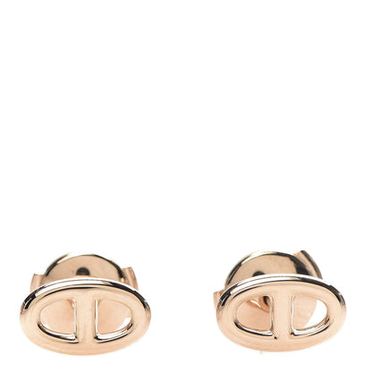 Hermes 18K Rose Gold TPM Farandole Stud Earrings 1 of 6