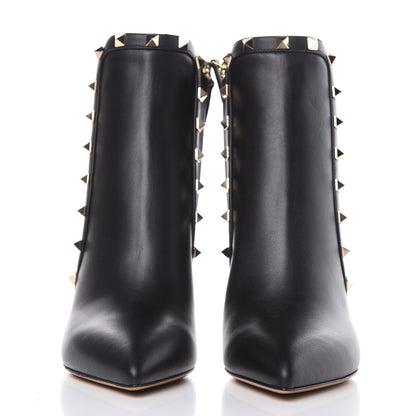 Valentino Garavani Calfskin Rockstud 85mm Ankle Booties 38 Black 2 of 8