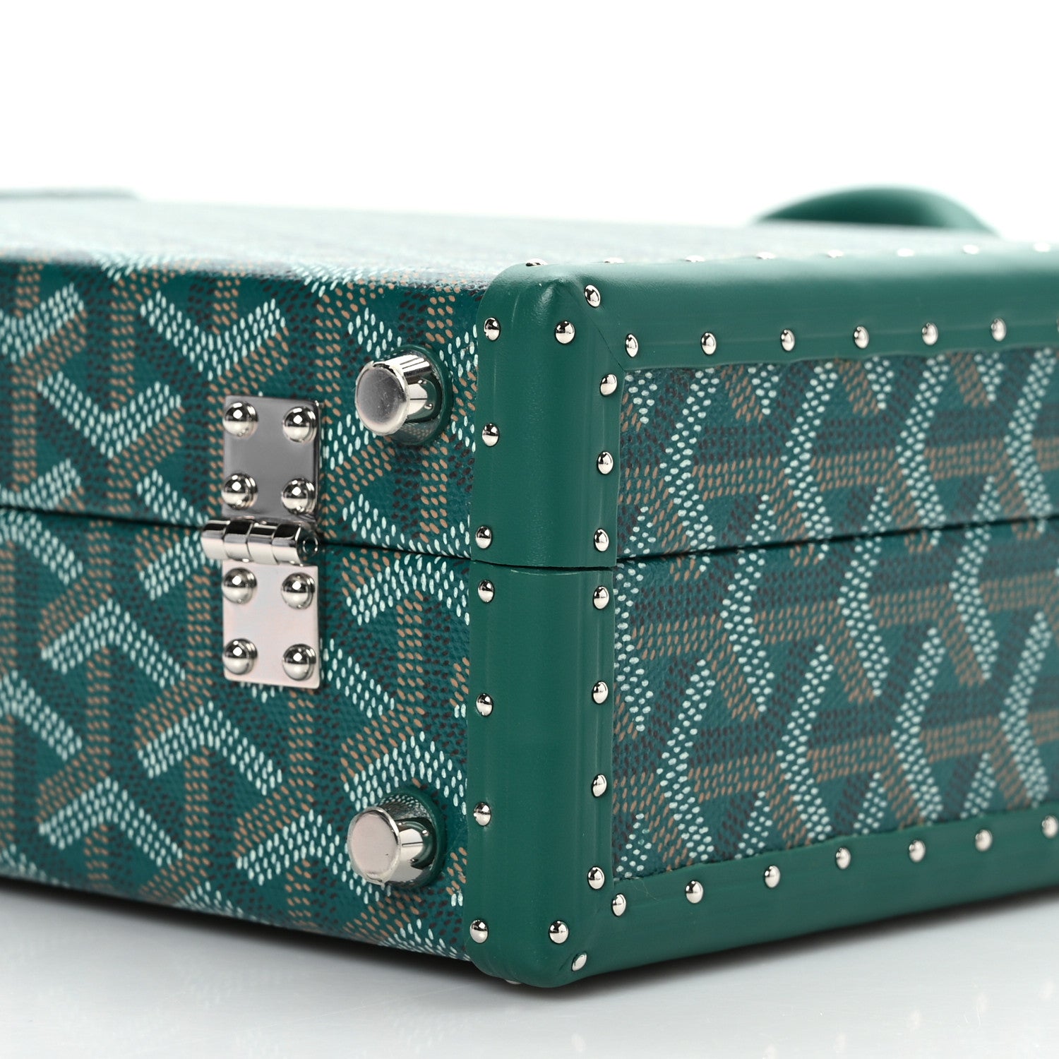 Goyard Goyardine Grand Hotel Trunk Bag Green 9 of 9