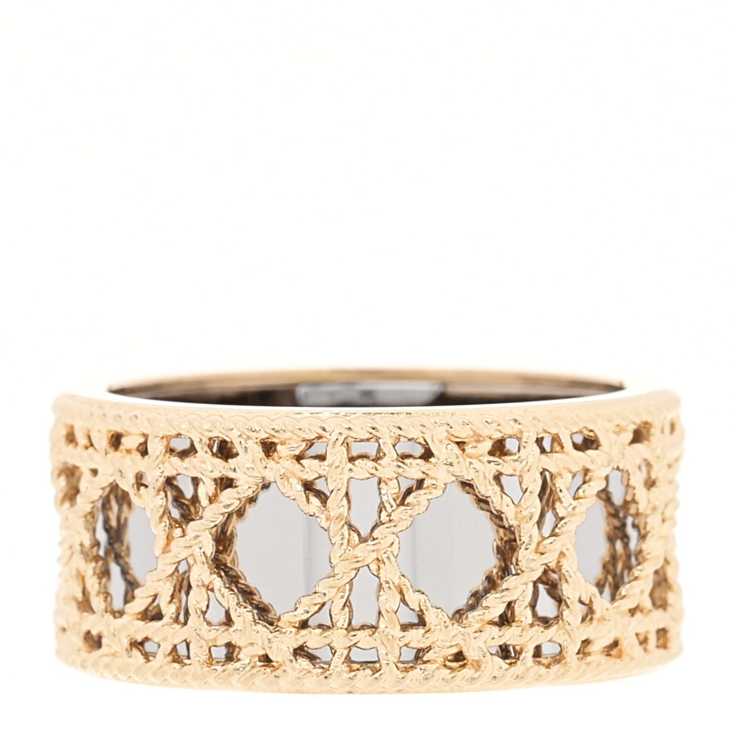 Christian Dior 18K Yellow White Gold My Dior Ring 52 6 1 of 5