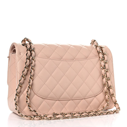 Chanel Caviar Quilted Jumbo Double Flap Light Beige 3 of 10