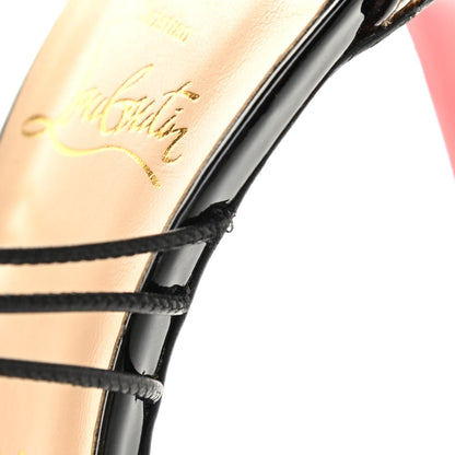 Christian Louboutin Jazz Calf Kid Patent Leopard Confusa 100 Pumps 38 White Black 8 of 11