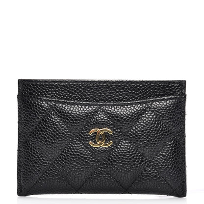 Chanel Caviar Quilted Card Holder Black 1 of 9