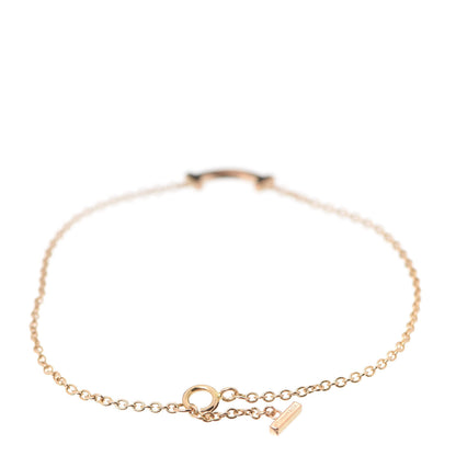 Tiffany 18K Rose Gold Mini T Smile Bracelet 3 of 6