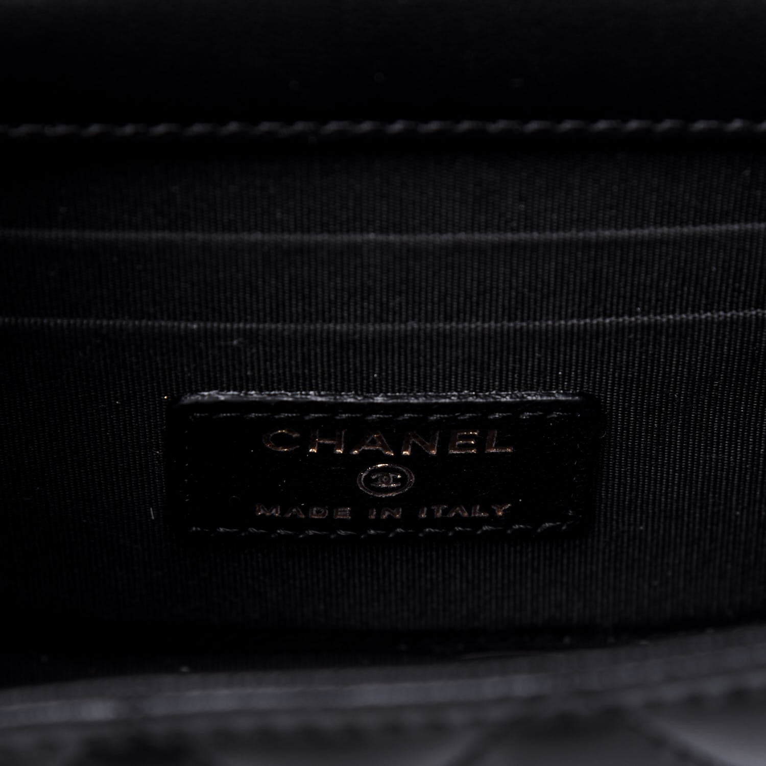 Chanel Lambskin Quilted Mini Trendy CC Chain Wallet Black 6 of 14