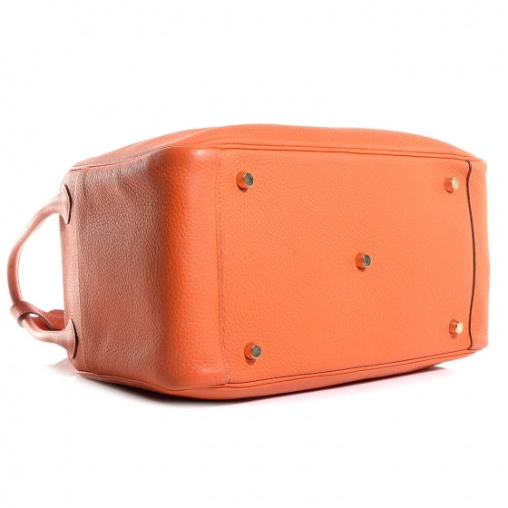Hermes Taurillon Clemence Lindy 34 Orange 4 of 18