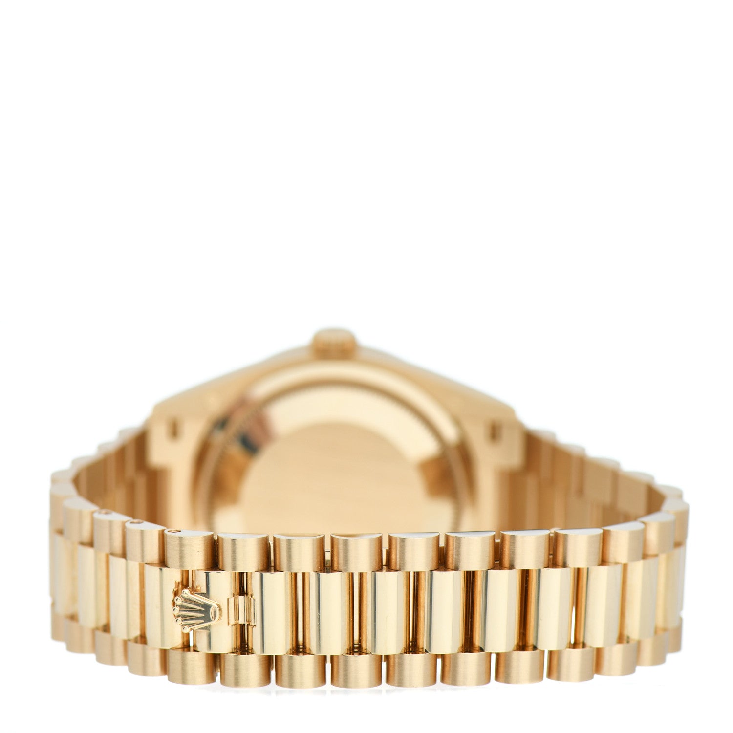Rolex 18K Yellow Gold Diamond 36mm Oyster Perpetual Day-Date President Watch Chocolate 128348RBR 3 of 5