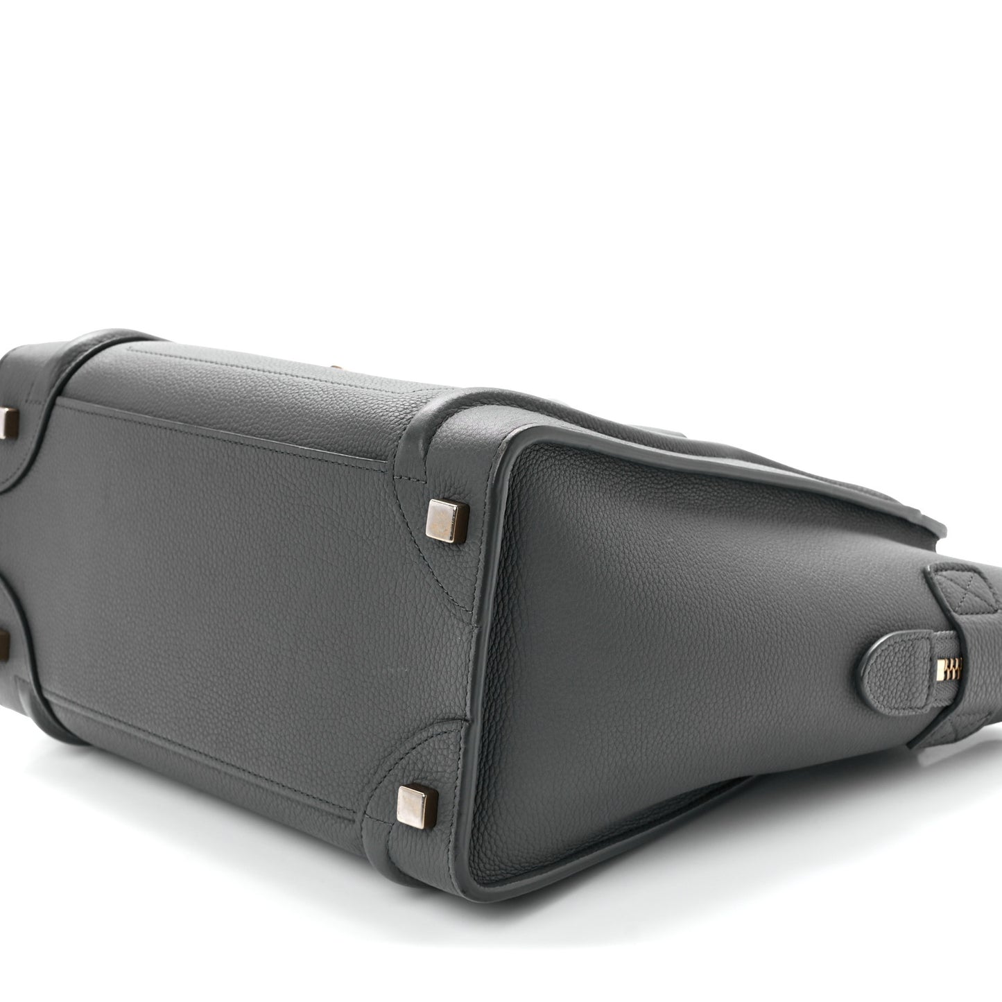Baby Drummed Calfskin Micro Luggage Kohl