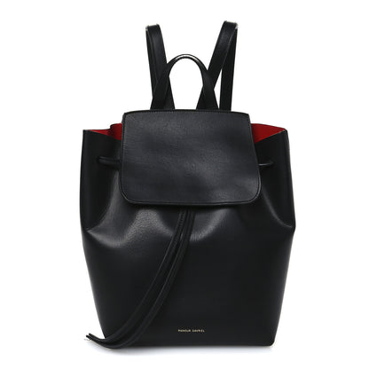 Mansur Gavriel Vegetable Tanned Calfskin Mini Backpack Black Flamma 1 of 13