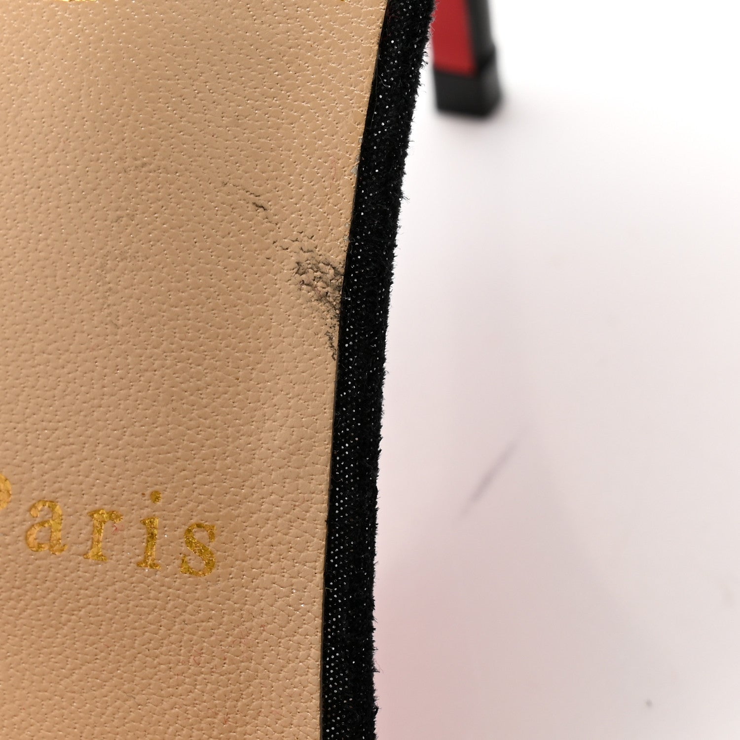Christian Louboutin Suede Kid Uptown Double 85 Pumps 36 Black 9 of 13