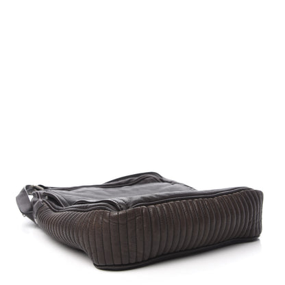 Burberry Grained Calfskin Crossbody Bag Black Brown 4 of 12