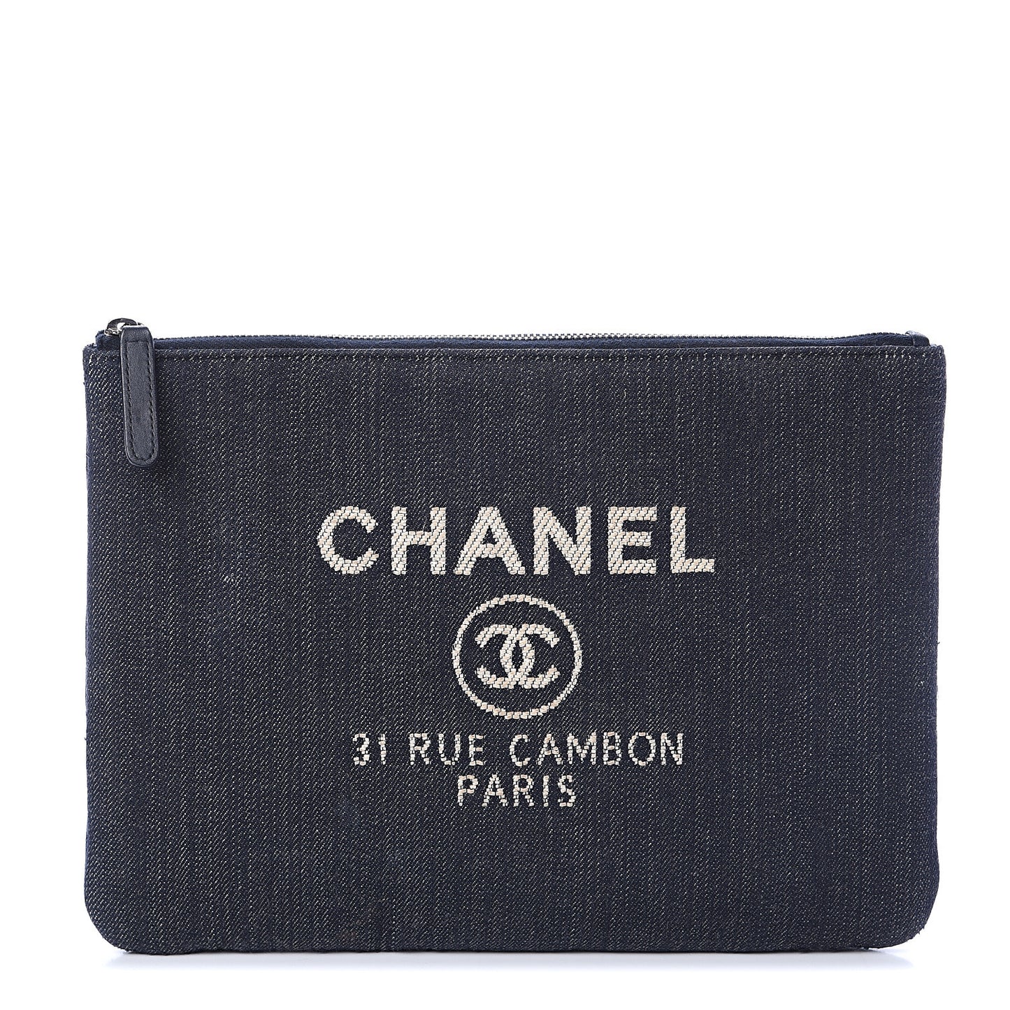 Denim Medium Deauville Pouch Dark Blue