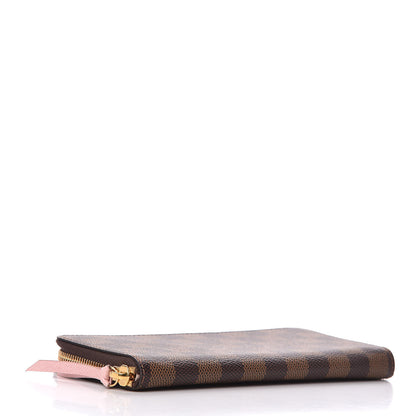 Louis Vuitton Damier Ebene Clemence Wallet Rose Ballerine 4 of 6