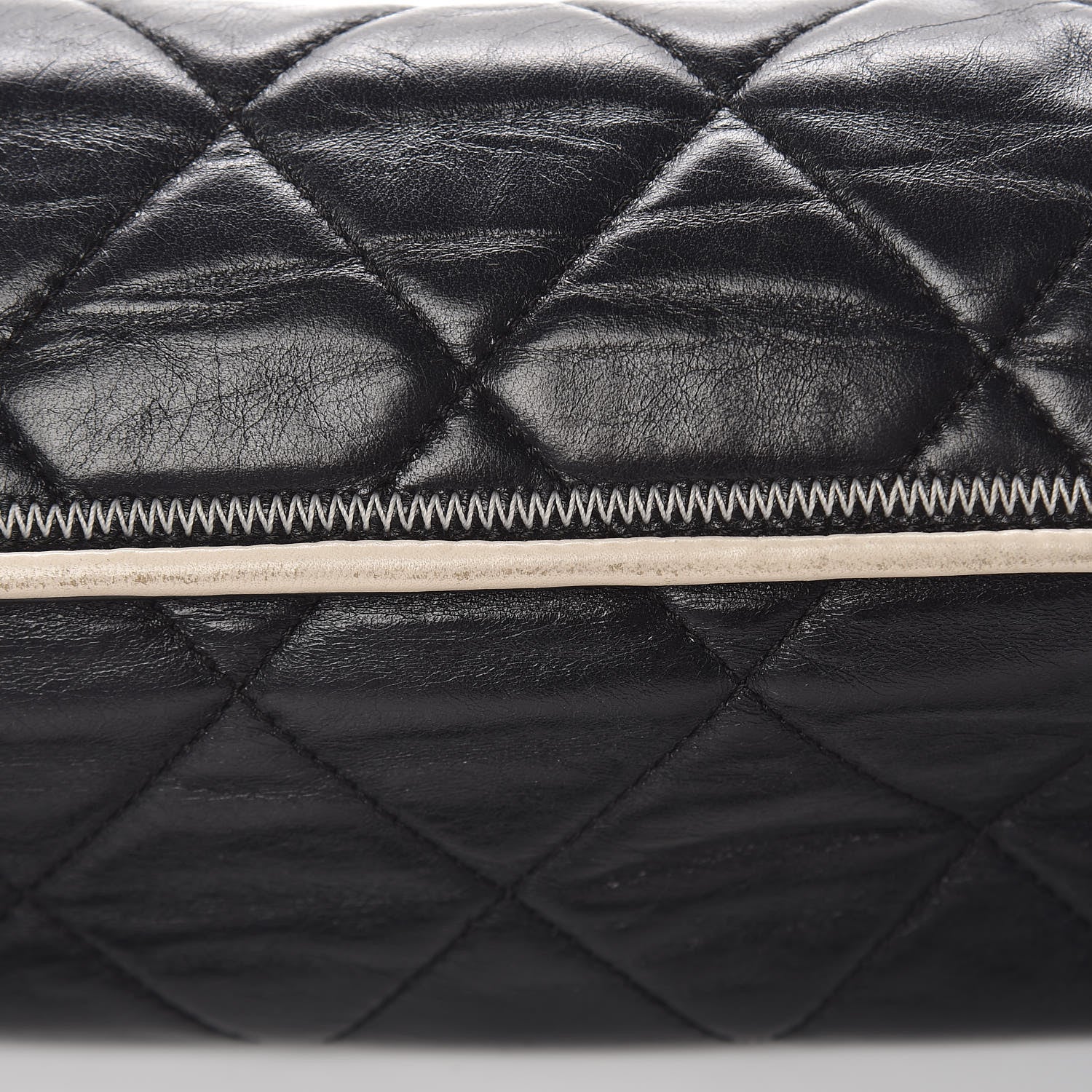 Chanel Lambskin Quilted East West Accordion Flap Black 11 of 19