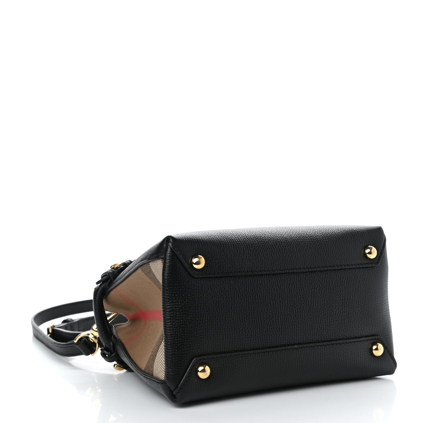 Derby Calfskin House Check Baby Banner Tote Black