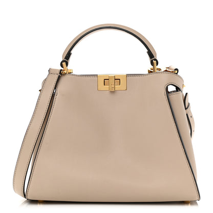 Fendi Vitello Tahiti Burro Medium Peekaboo Iconic Essentially Satchel Nuvola Rosa Bourbon 1 of 13