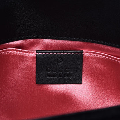 Gucci Velvet Matelasse Mini GG Marmont Shoulder Bag Black 6 of 7