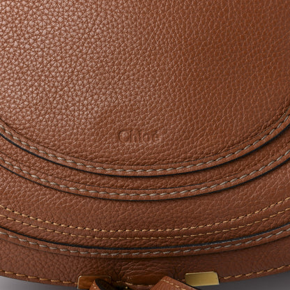 Chloe Calfskin Medium Marcie Round Crossbody Bag Tan 7 of 7