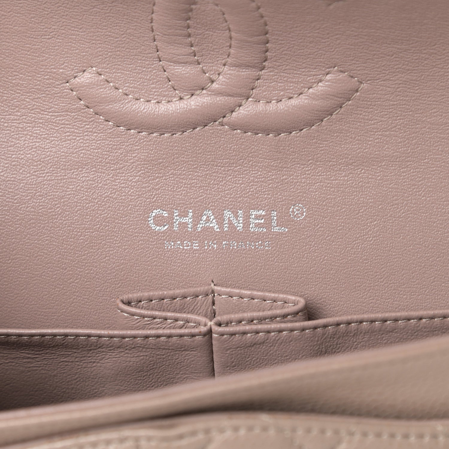 Chanel Caviar Quilted Medium Double Flap Taupe 6 of 12