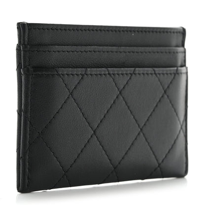 Chanel Calfskin Quilted Card Holder So Black 3 of 9