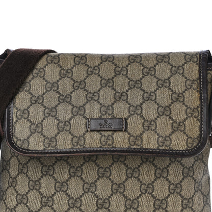 Gucci GG Plus Monogram Small Flap Messenger Bag Beige Dark Brown 17 of 17