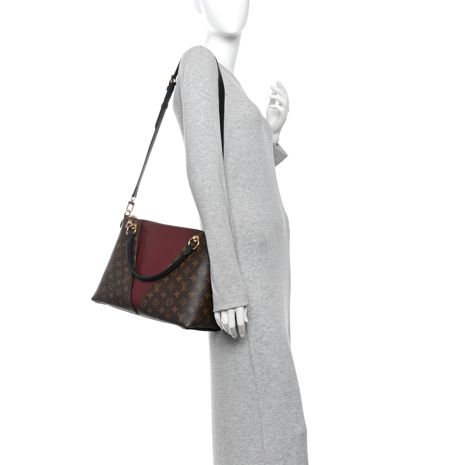Louis Vuitton Monogram V Tote MM Bordeaux 2 of 9