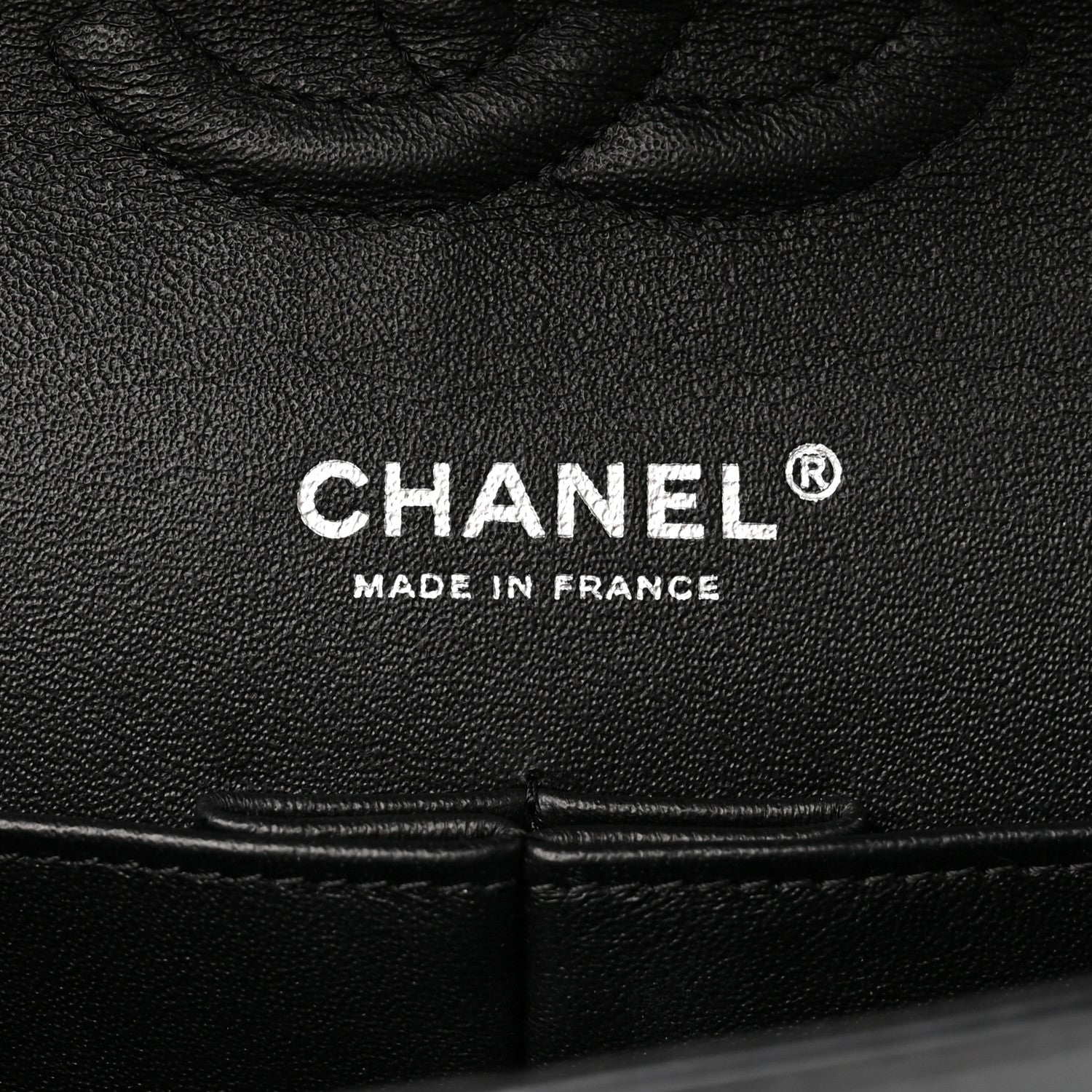 Chanel Glazed Calfskin Grommet Embellished Medium Airline Double Flap Black 6 of 11