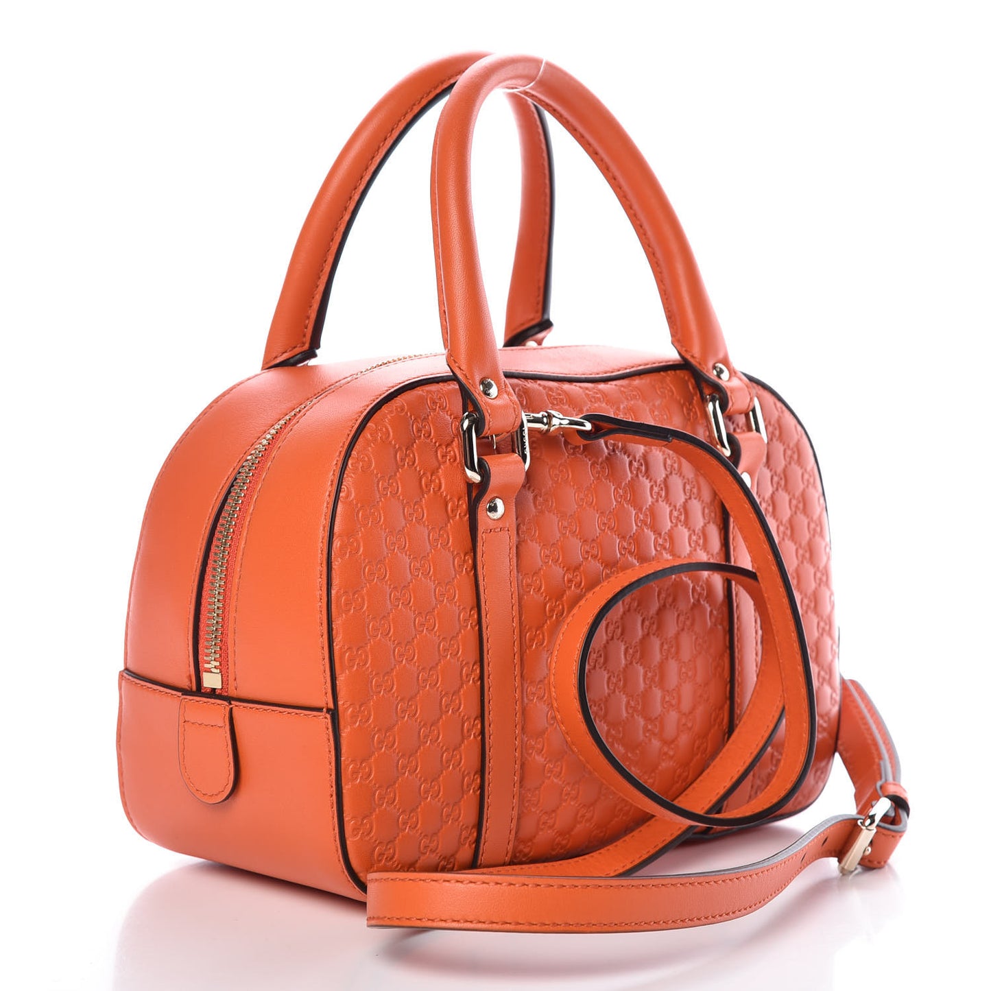 Soft Microguccissima Small Crossbody Bag Sun Orange