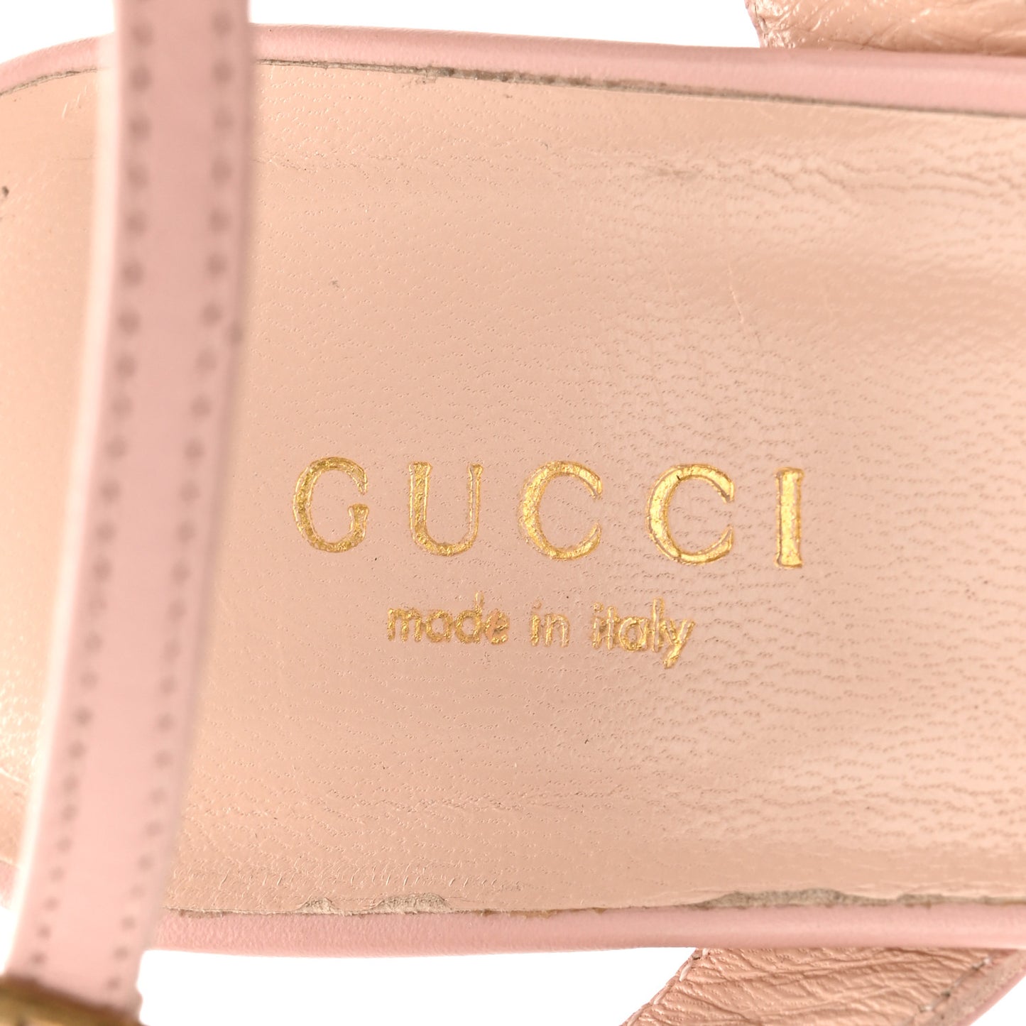 Galassia GG Marmont Ankle Wrap 30/115mm Platform Sandals 37.5 Perfect Pink