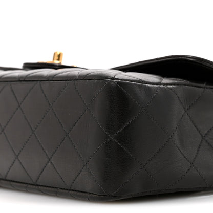 Chanel Lambskin Quilted Medium Rectangular Kelly Flap Bag Black 10 of 12