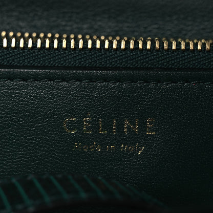 Celine Lizard Medium Classic Box Flap Bag Dark Green 6 of 11