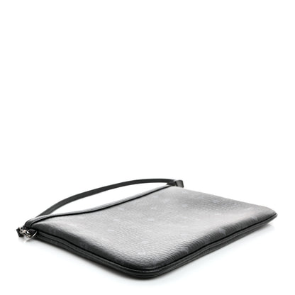 MCM Visetos Liz Shopper Tote Pouch Black 4 of 7