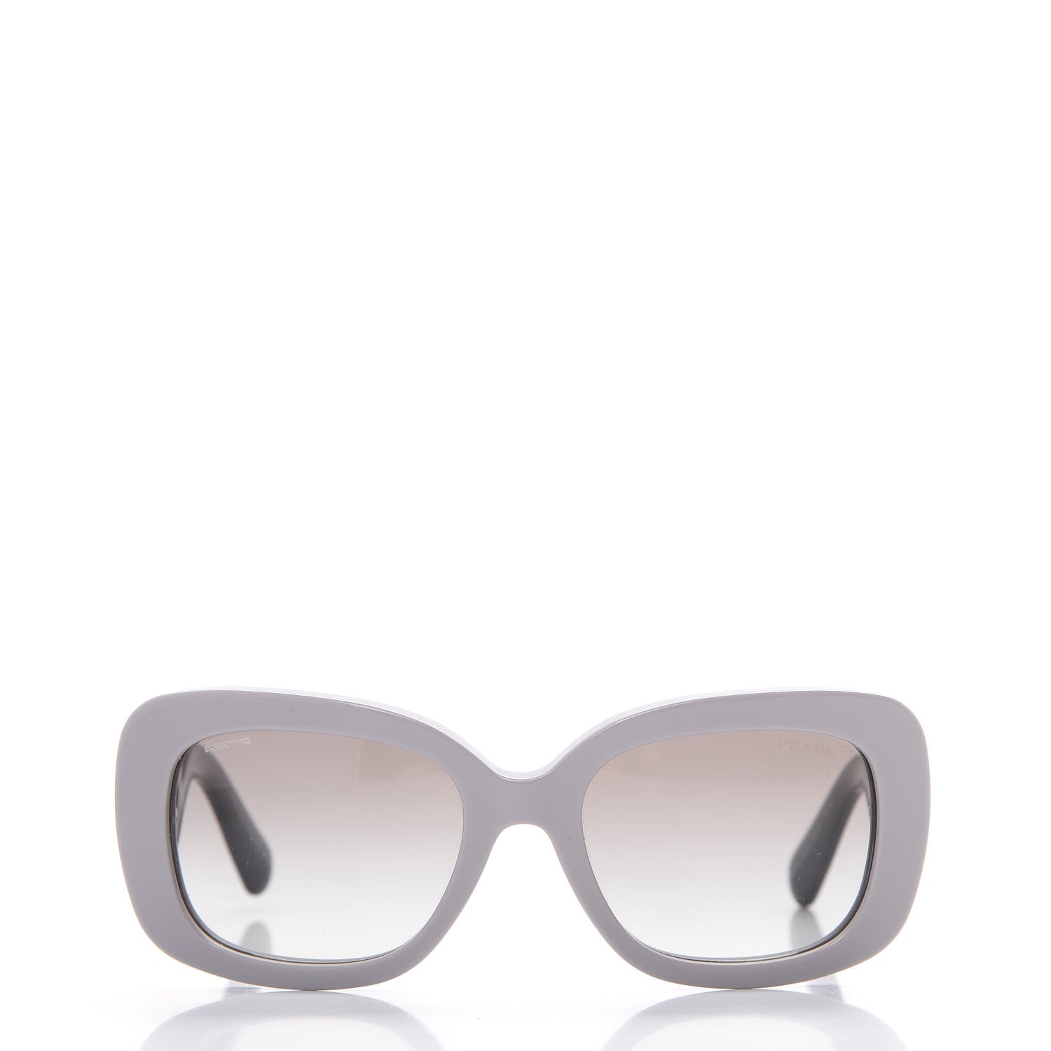 Prada Acetate Baroque Sunglasses SPR 27O Grey Black 2 of 7