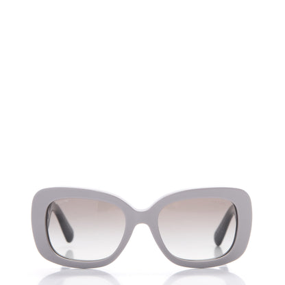 Prada Acetate Baroque Sunglasses SPR 27O Grey Black 2 of 7