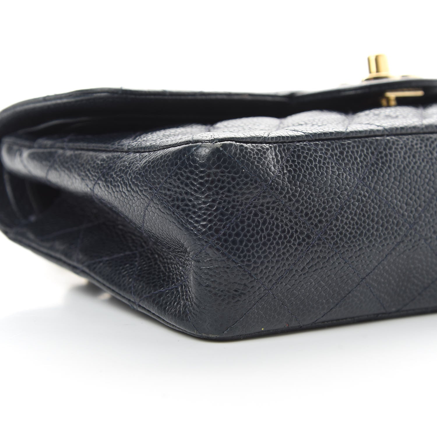 Chanel Caviar Quilted Small Double Flap Navy 9 of 15